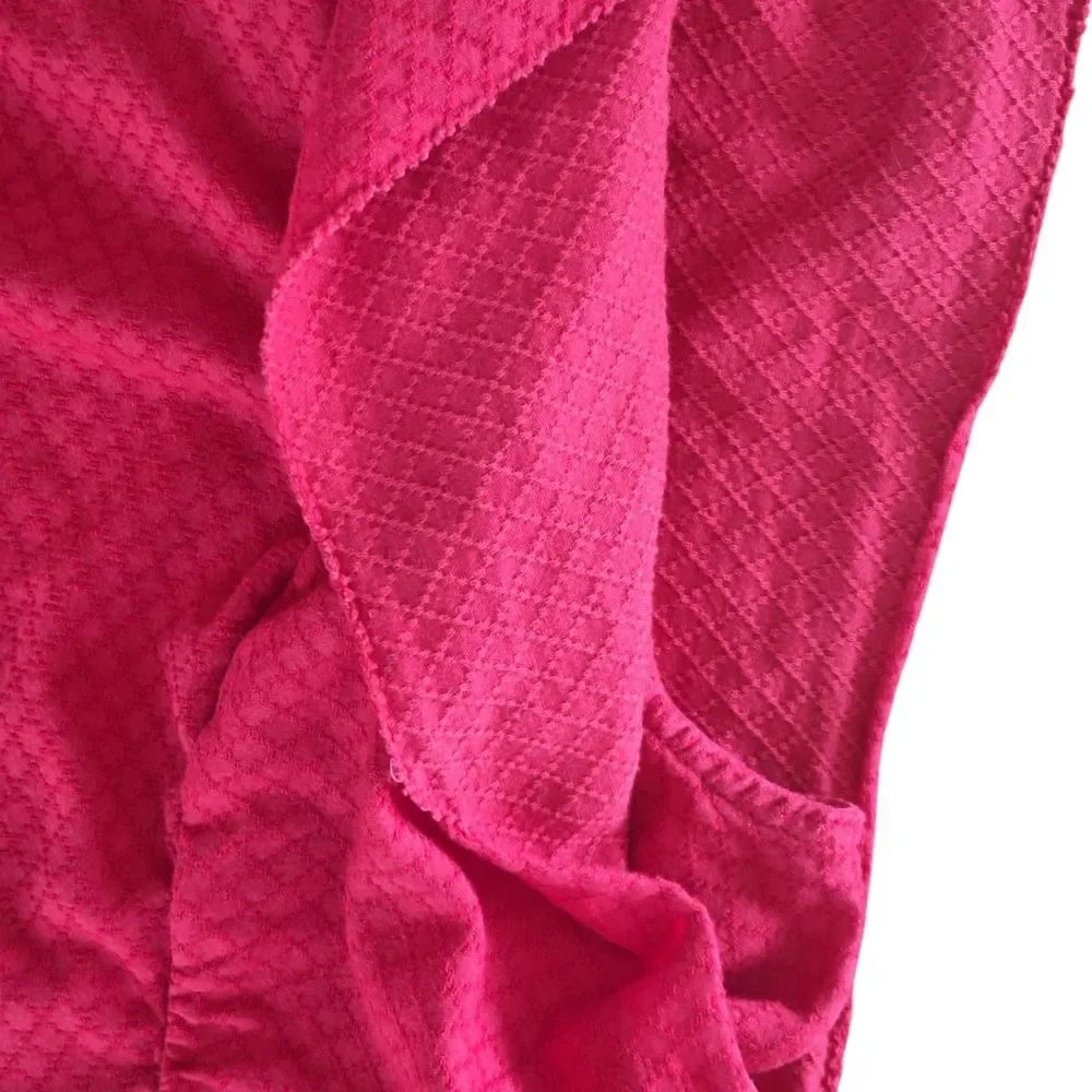 Knox Rose Dress Red Ruffle Dress with Pockets Cottagecore Relaxed Fit size Large
